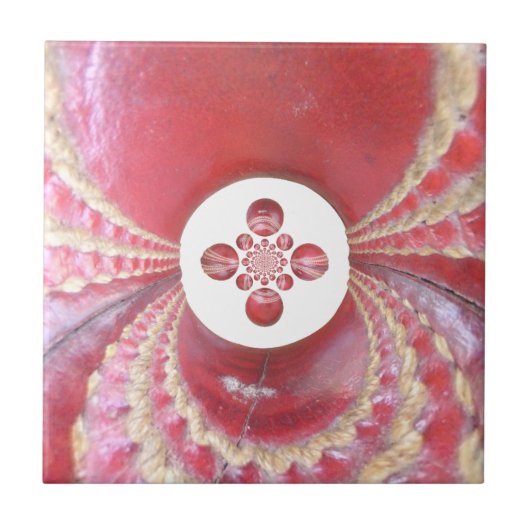 ピッチ万華鏡のように千変万化するパターン：クリケットボールThe Game'sハート タイル (正面)