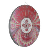 ピッチ万華鏡のように千変万化するパターン:クリケットボールThe Game'sハート ダーツボード (正面左)