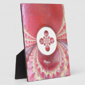 ピッチ万華鏡のように千変万化するパターン:クリケットボールThe Game'sハート フォトプラーク (側面)