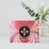 ピッチ万華鏡のように千変万化するパターン:クリケットボールThe Game'sハート ポストカード (スタンド正面)