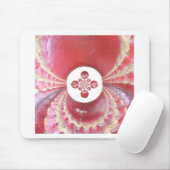 ピッチ万華鏡のように千変万化するパターン:クリケットボールThe Game'sハート マウスパッド (マウス)