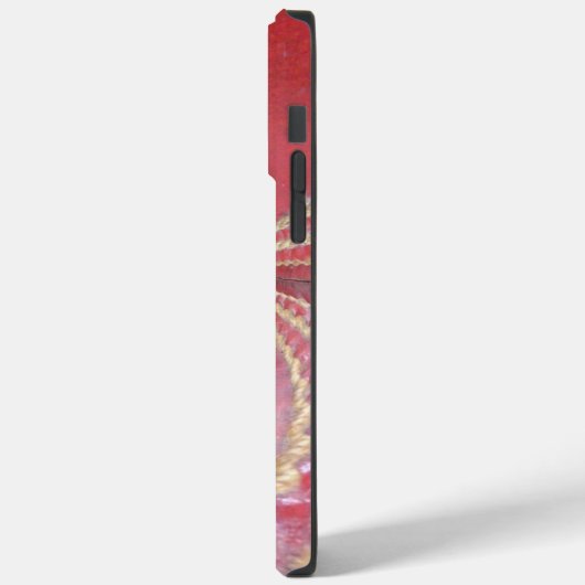 ピッチ万華鏡のように千変万化するパターン:クリケットボールThe Game'sハート Case-Mate iPhoneケース (裏面 / 左)