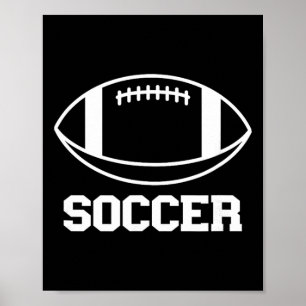 ピッチ上のキツネ娘サッカー選手 楽しい狐耳スポーツ ポスター