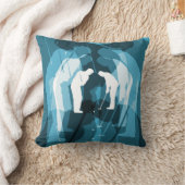 ピッチ及びパットの抽象的なゴルフテーマの枕2 クッション (ブランケット)