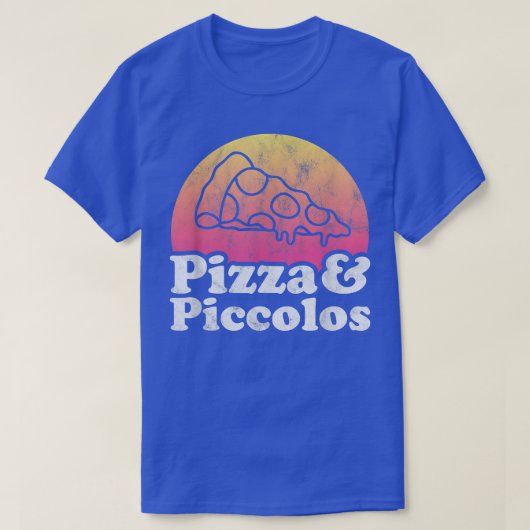 ピッツァとピッコロ Tシャツ (デザイン正面)