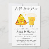 ピッツァ&ビールアパーフェクトペアブライダルディナー 招待状 (正面)