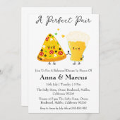 ピッツァ&ビールアパーフェクトペアブライダルディナー 招待状 (正面/裏面)