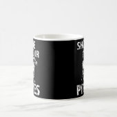 ピッツィピットブルドッグを見せてくれ コーヒーマグカップ (中央)