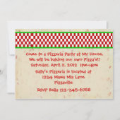 ピッツェリアパーティー 招待状 (裏面)