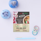 ピッツェリアビジネス チラシ (シングル)