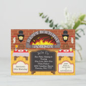 ピッツェリアファイアローストピザアレルギーパーティー招待状 招待状 (スタンド正面)