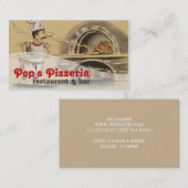 ピッツェリアフードレストランダイナーエアテリーケータリング 名刺 (正面/裏面)