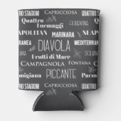 ピッツェリャイタリアンレストランシェフピザ名 缶クーラー (正面)