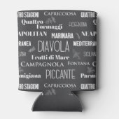 ピッツェリャイタリアンレストランシェフピザ名 缶クーラー (裏面)