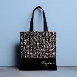 ピッツトパーソナライズされたートバッグ トートバッグ<br><div class="desc">うわー!このdottyパターンでデザイナースタイルをステップアウト。自分の名前でパーソナライズするか、文字を削除。Evco Studioで設計。</div>