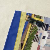 ピッツバクールーグスカイラインコンピュータイラストレーション ビーチタオル (インサイチュ)