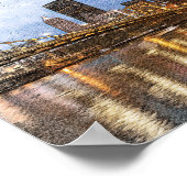 ピッツバスタイリッシューグシティスケープ水彩シティスケープ ポスター (角)