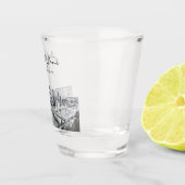 ピッツバパーソナライズされたーグスカイラインショットグラス ショットグラス (右)