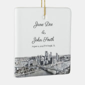 ピッツバパーソナライズされたーグセラミックオーナメント セラミックオーナメント (右)