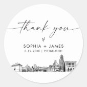 ピッツバーグありがとう3" （シート6） ラウンドシール (正面)
