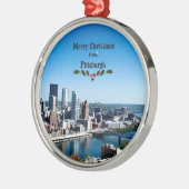 ピッツバーグからのメリークリスマス メタルオーナメント (左)