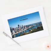 ピッツバーグからの挨拶 長方形シール (封筒)