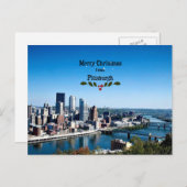 ピッツバーグからの聖降誕祭 シーズンポストカード (正面/裏面)