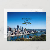 ピッツバーグからクリスマスプレゼント ポストカード (正面/裏面)