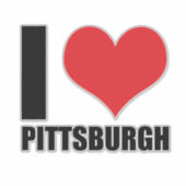 ピッツバーグが好き シール (正面)