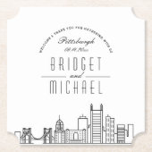 ピッツバーグでの愛 |シティスカイラインへようこそ ペーパーコースター (正面)