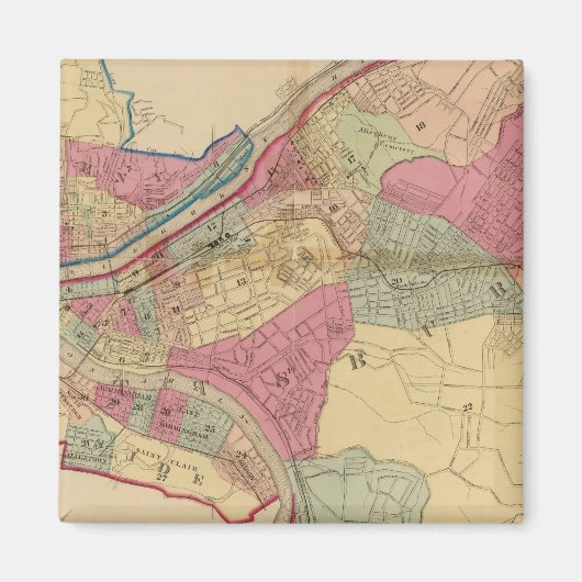 ピッツバーグとアレゲーニー マグネット (正面)