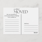 ピッツバーグに移転した ポストカード (裏面)