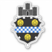 ピッツバーグのエンブレム，ペンシルバニアビニールステッカー シール (正面)