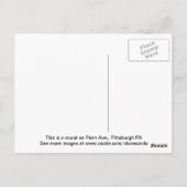ピッツバーグのガラス吹き ポストカード (裏面)