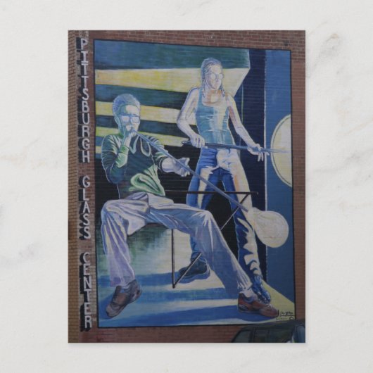 ピッツバーグのガラス吹き ポストカード (正面)