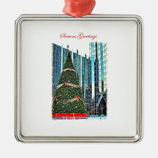 ピッツバーグのクリスマスツリーのオーナメント メタルオーナメント (正面)
