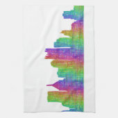 ピッツバーグのスカイライン キッチンタオル (縦)