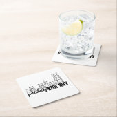 ピッツバーグのスカイライン スクエアペーパーコースター (インサイチュ)