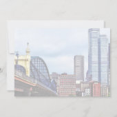 ピッツバーグのスカイライン（スミスフィールドストリート橋から） 招待状 (裏面)