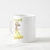 ピッツバーグのラットの恋人のClub©のロゴの焦茶のラット コーヒーマグカップ (正面左)