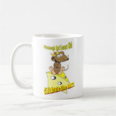 ピッツバーグのラットの恋人のClub©のロゴの焦茶のラット コーヒーマグカップ (左)