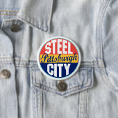 ピッツバーグのヴィンテージのラベル 缶バッジ (インサイチュ)