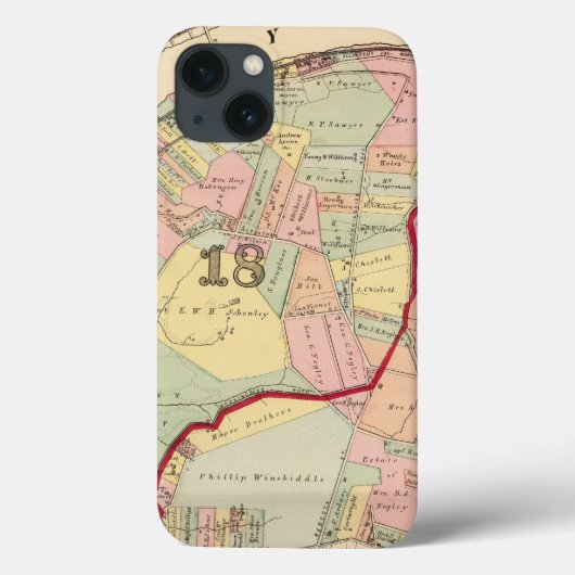 ピッツバーグの区1819年、Pennsyvania Case-Mate iPhoneケース (裏面)