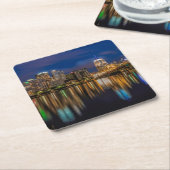 ピッツバーグの反射 スクエアペーパーコースター (アングル)