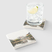 ピッツバーグの大理石のコースター ストーンコースター (横)