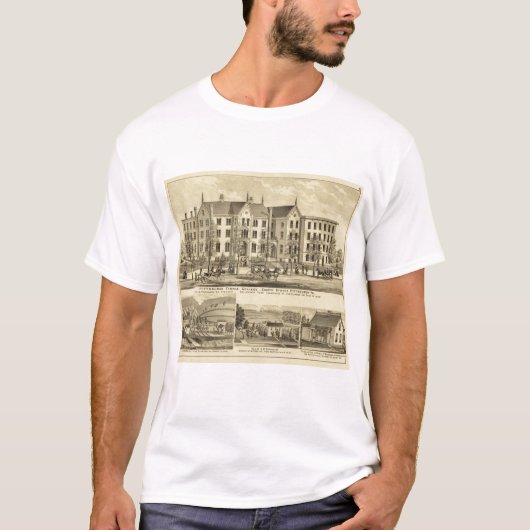 ピッツバーグの女性の大学ピッツバーグ Tシャツ (正面)