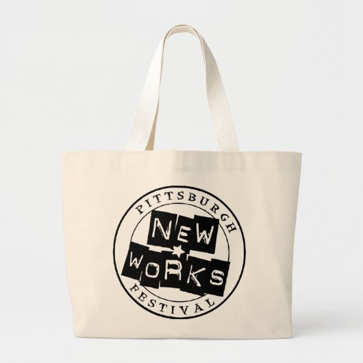 ピッツバーグの新たな業務のトートバック ラージトートバッグ (正面)