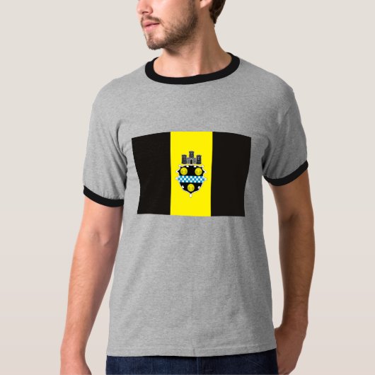 ピッツバーグの旗のTシャツ Tシャツ (正面)