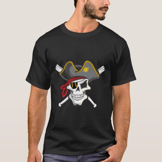 ピッツバーグの海賊野球スカルファン Tシャツ (正面)