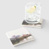 ピッツバーグの石造りのコースター ストーンコースター (横)